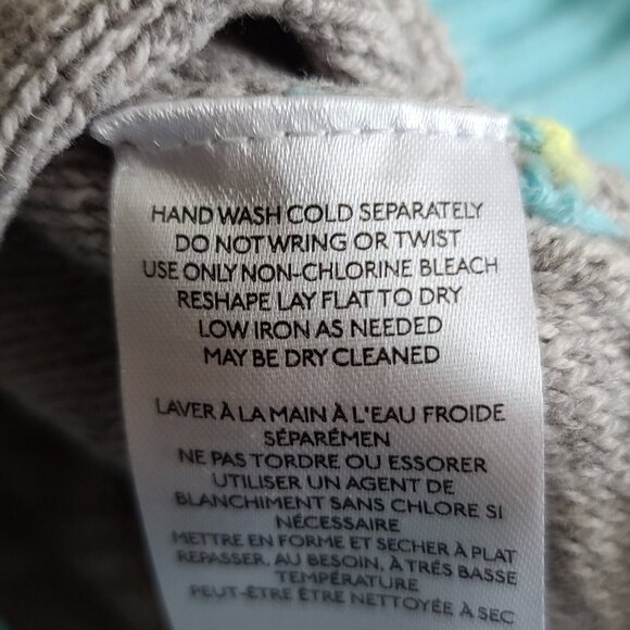 Urban Outfitters BDG Keegan LS Sweater Half-Zip Cropped Sz S Gray Blue NWT - Picture 11 of 12